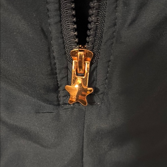 London Fog Kids' Navy Snow Bib with Gold Stars - Picture 4 of 4